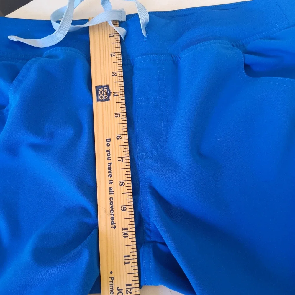 FIGS Technical Collection Scrub Pants Men M Royal Blue T21004 Straight Leg Cargo